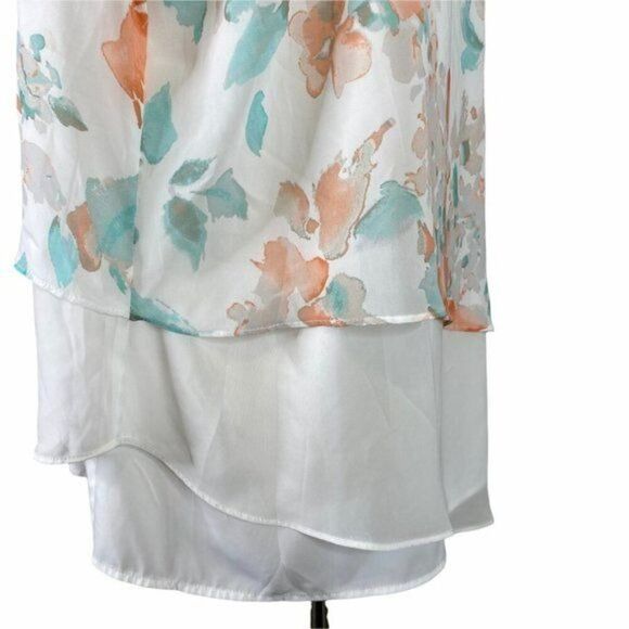 Calvin Klein Floral Tank Blouse Plus Size 1X - Picture 6 of 8